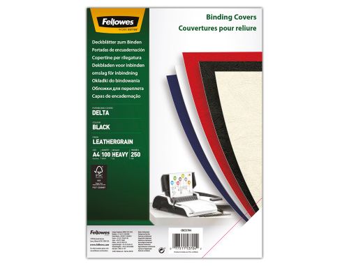 Capa de encadernacao fellowes cartao din a4 brilho branca chromolux 250 gr pack de 100 unidades , Fellowes , 155182 , 0043859681068